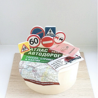 Торт "Покорительнице дорог" купить - бердск.сладкоежкин.рф