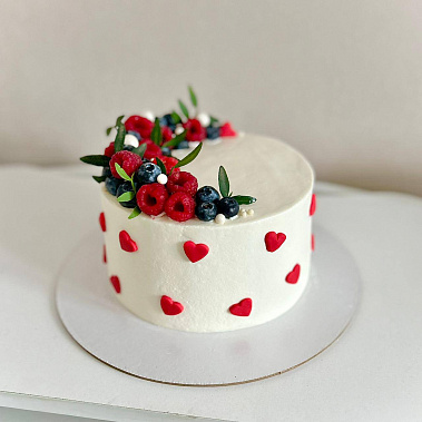 Торт в сердечках купить - бердск.сладкоежкин.рф