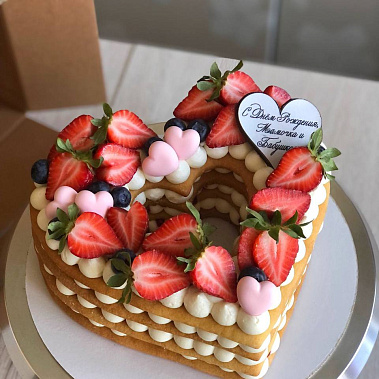 Торт «Сердце» купить - бердск.сладкоежкин.рф