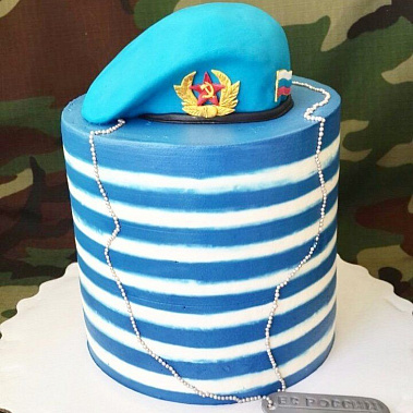 Торт "ВДВ Тельняшка" купить - бердск.сладкоежкин.рф