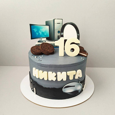 Торт "Компьютер" купить - бердск.сладкоежкин.рф