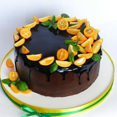 Торт глазурь с дольками купить - бердск.сладкоежкин.рф