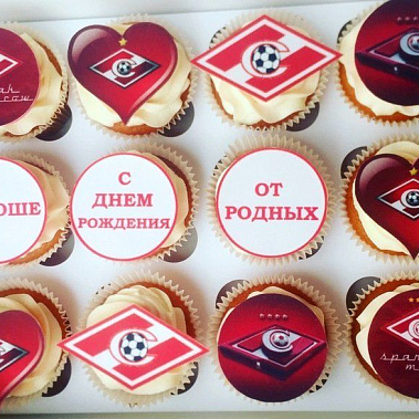 Капкейки "Спартак" купить - бердск.сладкоежкин.рф