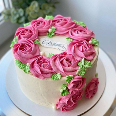 "Розовый венок" купить - бердск.сладкоежкин.рф