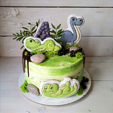 Торт "Динозавры" купить - бердск.сладкоежкин.рф